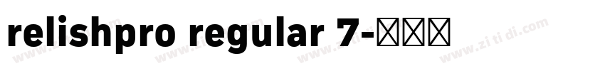relishpro regular 7字体转换